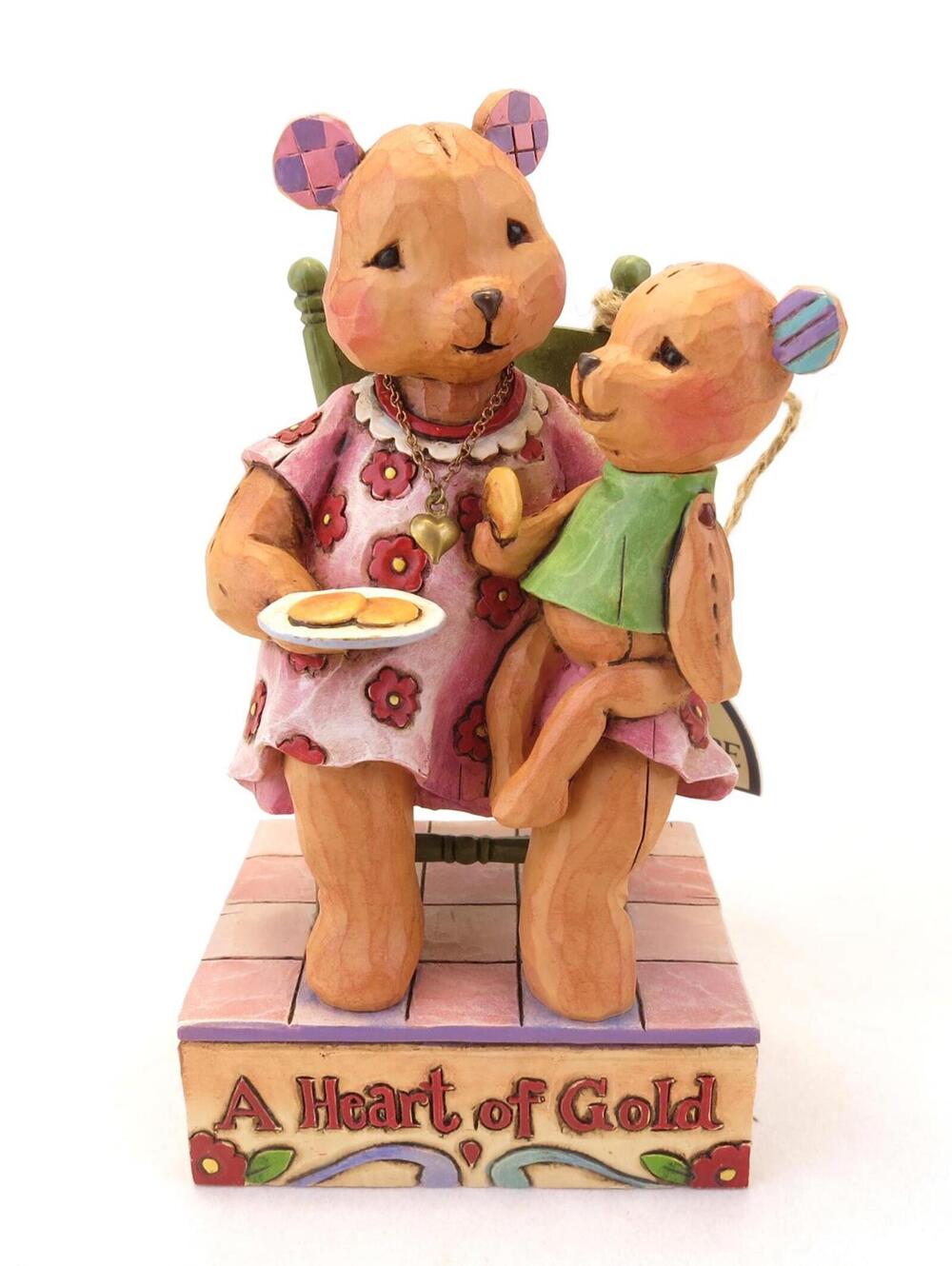 Jim Shore You Have A Heart of Gold Bear w Loving Heart Figurine Enesco 4009906
